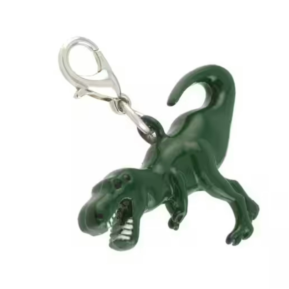 3D Green Dinosaur Charm